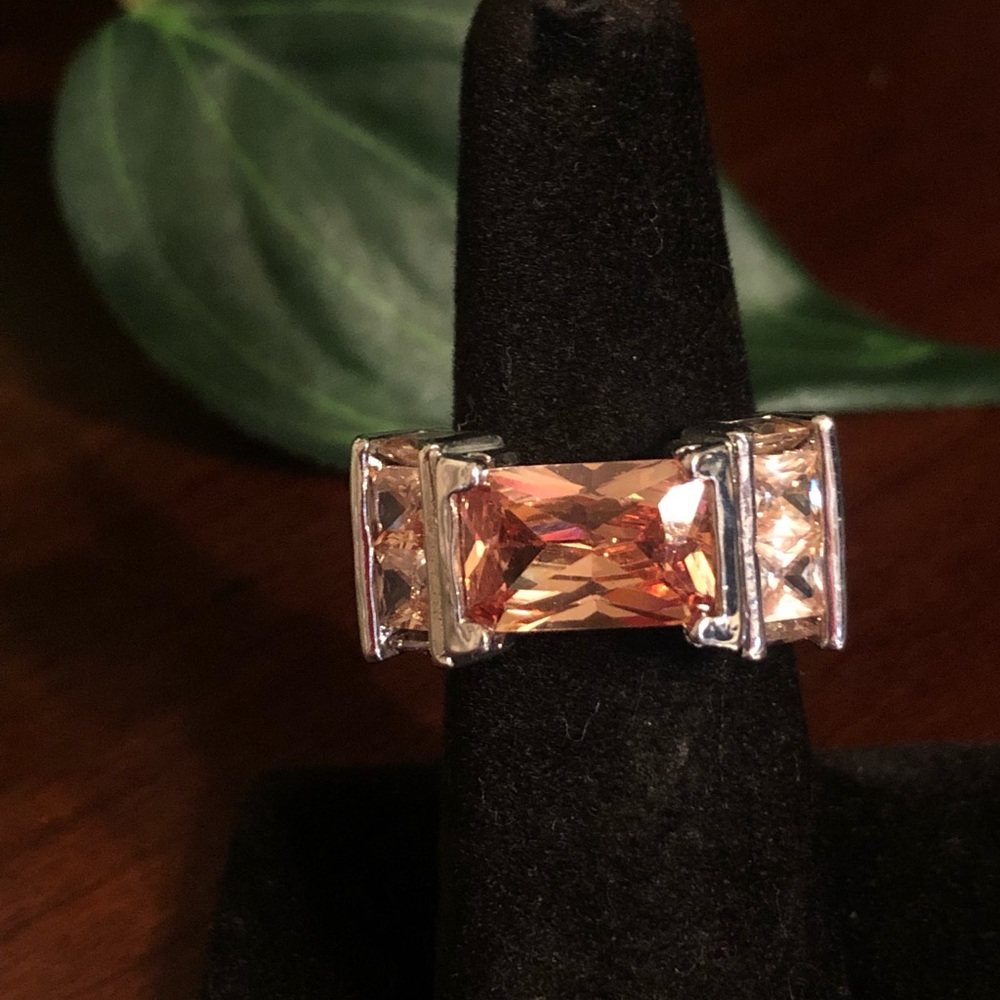 3 Silver Tone Ring Bundle - image 5